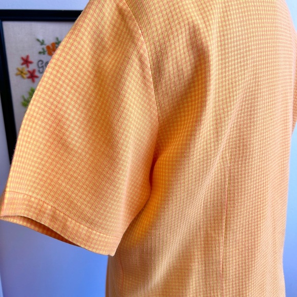 Vintage 90s ESPRIT Button-Up Shirt – XL, Orange/Yellow Pink Checkered - Picture 5 of 13